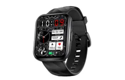 World Premiere KUMI KU6 Meta Smart Watch 1&period;96" 100&plus;Exquisite Dial with Compass Bluetooth Call Liveness Detection IP68 Waterproof