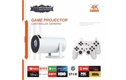 HY300 MAX Retro Video Game Console & Mini Portable Smart Projector &vert; Android 11 &vert; 720p H713 LCD Home Projector & Gaming Box - New