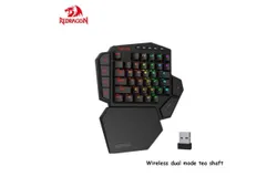Redragon K585 hot-swappable one-handed RGB mechanical keyboard programming chicken game e-sports dedicated notebook desktop&comma; black K585 wireless dual-mode brown switch &lpar;supports throne&rpar;