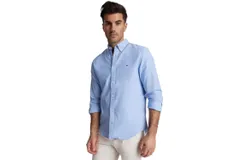 TOMMY HILFIGER Men&apos;s Signature Long Sleeve Casual Button Down Shirt in Regular Fit 2024 Collection talla XL
