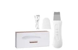 Face Scrubber&comma; Skin Scrubber Face Spatula&comma; Blackhead Remover Tools&comma; Wireless Charging&comma; Waterproof &lpar;White Silver&rpar;