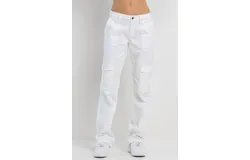 Jelly Jeans Straight Cargo Pants In White