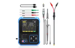 3in1 Digital Oscilloscope Transistor Tester Function Signal Generator Meter Handheld Oscilloscope 2&period;4inch TFT Display 10MS&sol;s Sample Rate 500KHz Bandwidth Oscillometer