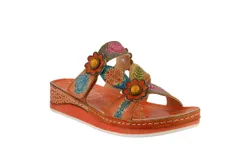 L&apos;artiste Women&apos;s Pillow Sandal In Peach