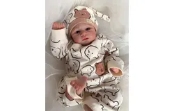 NPK-Handmade Reborn Baby Dolls&comma; Multi-Layer Painting&comma; Art Doll Collectibles&comma; Twins&comma; Reborn&comma; Twins&comma; Makeup&comma; 3D Skin&comma; 19 inches-brown