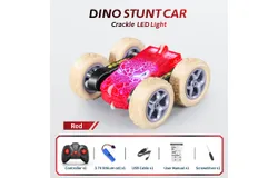 Double-sided stunt car Dump car Dinosaur toy car 2&period;4g drift four-wheel drive high-speed rotating car