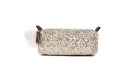 Jadetribe Sequin Make-Up Bag In Gold