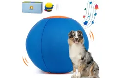 Jingle Herding Ball for Dogs,Durable Cover for Long-Lasting Dog Toys, for Exercise andEntertainment Dogs in Backyard-18in