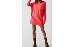 Free People Casey Tunic Sweater In Fiery Red