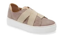 The Flexx Women&apos;s Latte Slip-On Sneakers In Graphite Suede