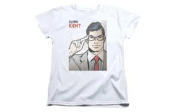 Superman Clark Kent Cover Short Sleeve Womens T-Shirt