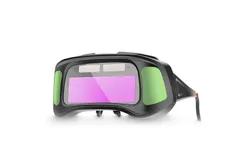 Automatic Dimming Welding Goggles Large View Green Color Auto Darkening Protective Glasses for Arc Welding Grinding Cutting