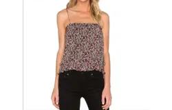 Derek Lam 10 Crosby Pleated Cami Top In Multi