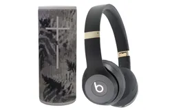 Beats by Dr&period; Dre Beats Solo 4 Wireless On-Ear Headphones &lpar;Black & Gold&rpar; &plus; Ultimate Ears BOOM 3 Portable Wireless Bluetooth Speaker &lpar;Jungle Grey&rpar;
