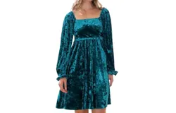 Oddi Brooke Babydoll Dress In Teal