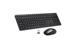 Wireless Keyboard and Mouse Combo&comma;  &lpar;Black&rpar;
