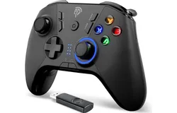 EasySMX Wireless Gaming Controller for Windows PC&sol;Steam Deck&sol;PS3&sol;Android TV BOX&comma; Dual Vibrate Plug and Play Gamepad Joystick ， Work for Nintendo Switch，black