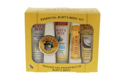 Essential Burts Bees Kit by Burts Bees for Women - 5 Pc Kit 1oz Body Lotion with Milk & Honey&comma; 0&period;3oz Hand Salve&comma; 0&period;75oz Soap Bark & Chamomile Deep Cleansing Cream&comma; 0&period;75oz Coconut Foot Cream&comma; 0&period;15oz Beeswax Lip Balm with Vitamin E & Peppermint