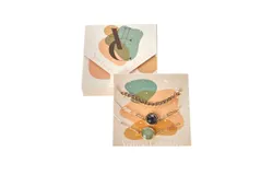 Vertical Collective 3 Chain Bracelets Set In Gold