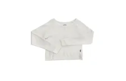T2Love Girl&apos;s Long Sleeve Crew Sweatshirt In Off-White
