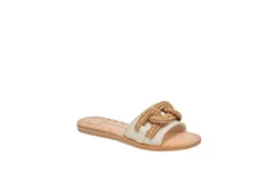 Dolce Vita Women&apos;s Desa Slide In Brown&sol;white