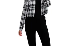 Frank Lyman Knit Jacket In Black&sol;white
