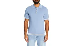 Ser&period;o&period;ya Axel Slim Fit Polo In Baby Blue W White