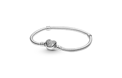 Pulsera Cadena De Serpiente Pandora Moments Con Mouse&period; 599299C01 &vert; Cadena De Serpiente Icónica &vert; Colección Pandora Moments Original &vert; Joyería De Lujo Para Mujer &vert; Ideal Para Regalo Elegante &vert; Compatible Con Charms Pandora