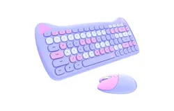 2&period;4G Wireless Keyboard and Mouse Kit L400 Silent Meow Modeling 84 Keys Membrane Keyboard