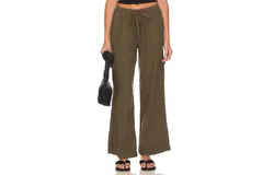 Bobi Wide Leg Cargo Pants In Troops&lpar;Olive&rpar;