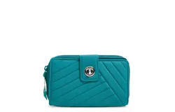 Vera Bradley Rfid Turnlock Wallet In Forever Green