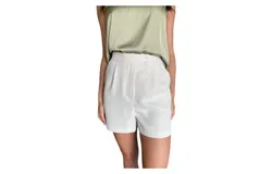 Skies Are Blue Tailored Shorts In Oyster