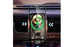 C05 Magnetic 66W built-in lithium battery super wireless fast charging mobile phone holder air outlet smart navigation holder car mount
