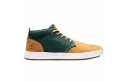 Timberland Men&apos;s Davis Square Chukka Shoes In Wheat Nubuck&sol;green