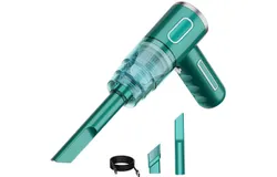 Cordless Handheld Vacuum&comma; Compact Home and Car Vacuum with Crevice Tool &lpar;Green&rpar;