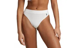 Polo Ralph Lauren High-Rise High-Cut Organic Cotton Brief In White Cloud