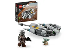 LEGO Star Wars The Mandalorian’s N-1 Starfighter Microfighter&comma; Building Toy Set for Kids Ages 6 and Up with Mando and Grogu &apos;Baby Yoda&apos; Minifigures&comma; Fun Gift Idea for Action Play&comma; 75363