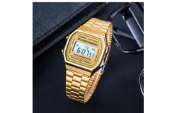 Casio &lpar;CASIO&rpar; watch vintage small square small gold watch sports electronics watch A159WGEA-1PR The best gift-gold pad