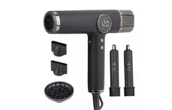 High speed hair dryer&comma; constant temperature hair care negative ion hair dryer&comma; 110&comma;000 rpm hair dryer&comma; black - five accessories