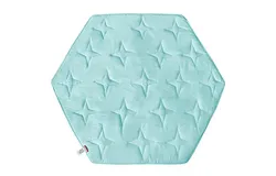 Hexagon Playpen Mattress Mat Blue&comma; Non Slip Playpen Mat for Regalo Play Yard 6 Panel Playpen&comma; Fit Hiccapop 53" PlayPod Portable Playard&comma; Kids Tent Mat Hexagon