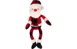 Buffalo Santa Toy&comma; Fun Fetch Play with Squeaker for Puppy Dog&comma; Durable Material for Aggressive Chewers&comma; Red One Size