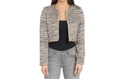 Love Token Lizzie Bolero Blazer In Brown