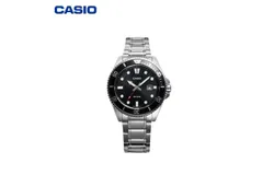 casio Casio Watch Men&apos;s Classic Diver Style Watch Quartz Electronic Non-Mechanical&comma; Black MDV-107D-1A1VDF