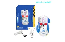 Wireless tri-mode gaming gaming mouse 13 RGB lighting modes 6 gears 4000dpi