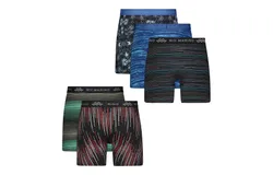 Mio Marino  Premium Cotton Men&apos;s Boxers&comma; 5-Pack Ð Breathable Moisture Wicking Briefs for Comfort - Skin Fit - Bold Colors