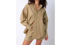 Golden Thea Top In Olive