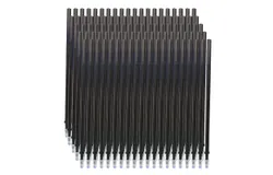 100 Pieces Black Ink Erasable Gel Ink Pen Refills Fine Point 0&period;5mm Replacement Gel Pen Refills for Erasable Pens Office School Writing Stationery Supplies