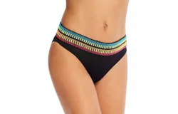 Peixoto Zoni High-Waist Full Bikini Bottom In Black
