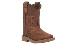 Dan Post&period; Children&apos;s Durant Jr Square Toe Cowboy Boot In Brown