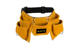 Big Mo&apos;s Toys Tool Belt - Kids Brown Faux Suede Pretend Play Belt for Tools with Adjustable Strap